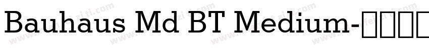 Bauhaus Md BT Medium字体转换